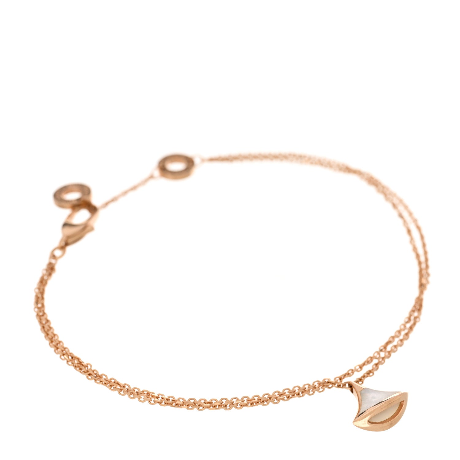 Bulgari 18K Rose Gold Mother of Pearl Divas' Dream Bracelet SM 1 of 4