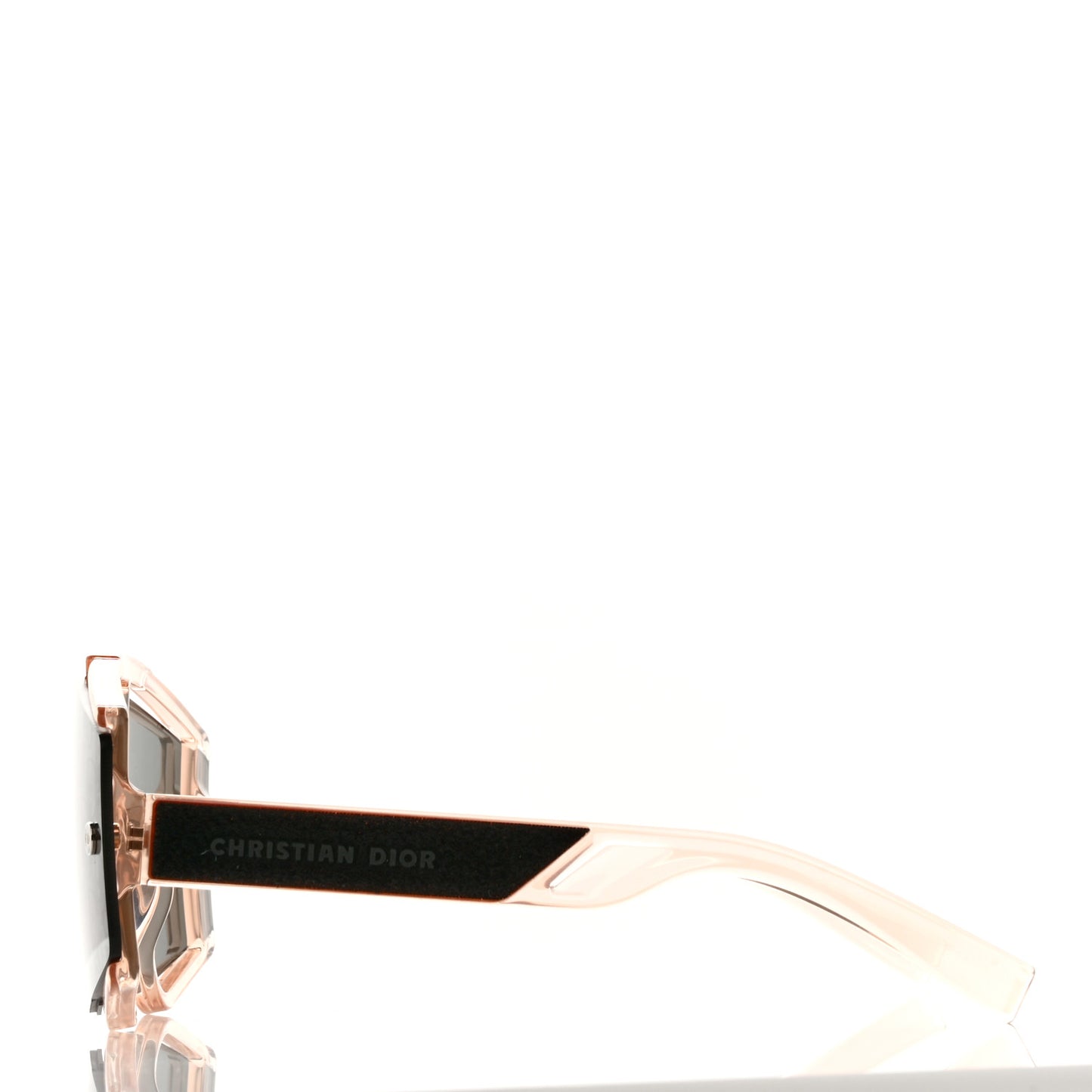 Acetate Diorxtrem MU Oblique Mask Sunglasses Crystal Rose Gold