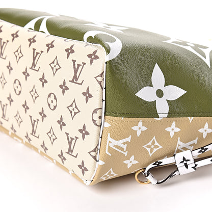 Louis Vuitton Monogram Giant Neverfull MM Kaki 12 of 12