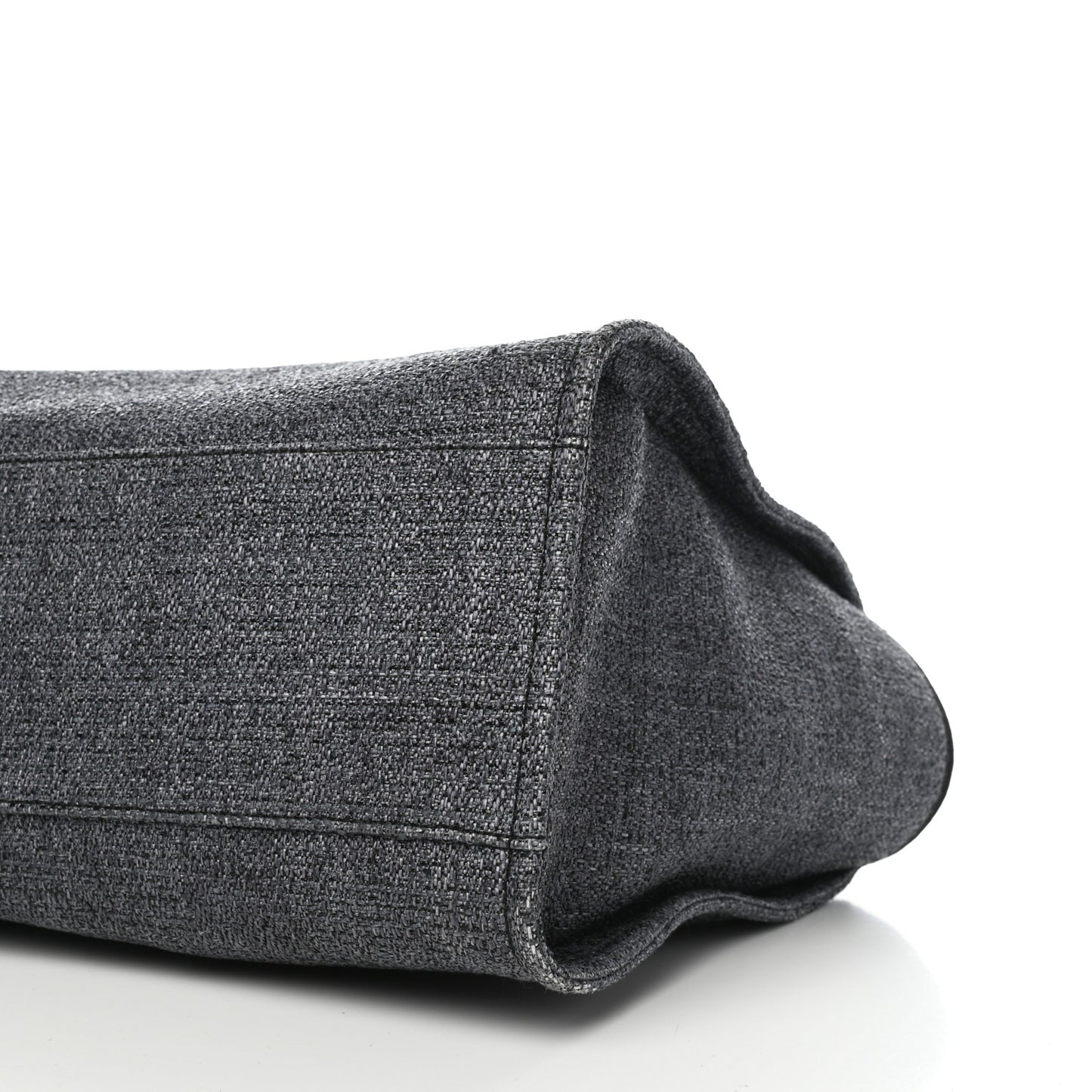 Lurex Boucle Medium Deauville Tote Black