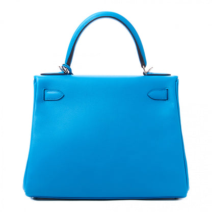 Hermes Evercolor Kelly Retourne 28 Bleu Frida 4 of 35