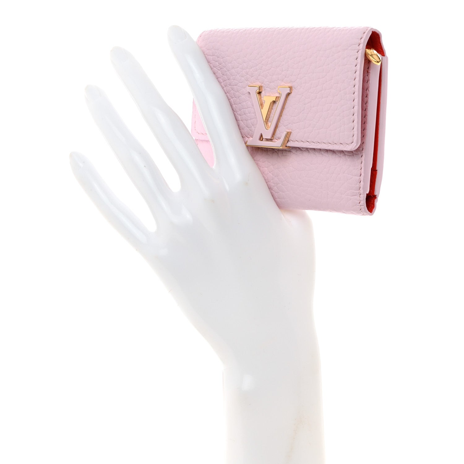 Louis Vuitton Taurillon Capucines XS Wallet Guimauve 2 of 8