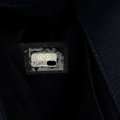 Chanel Lambskin Quilted Medium Boy Flap Dark Blue 8 of 8