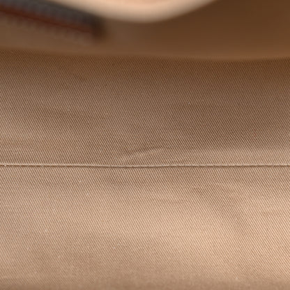 Chloe Cotton Calfskin Medium Woody Ribbon Tote White Brown 12 of 14