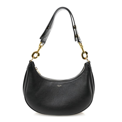 Celine Smooth Calfskin Medium Strap Ava Shoulder Bag Black 1 of 10