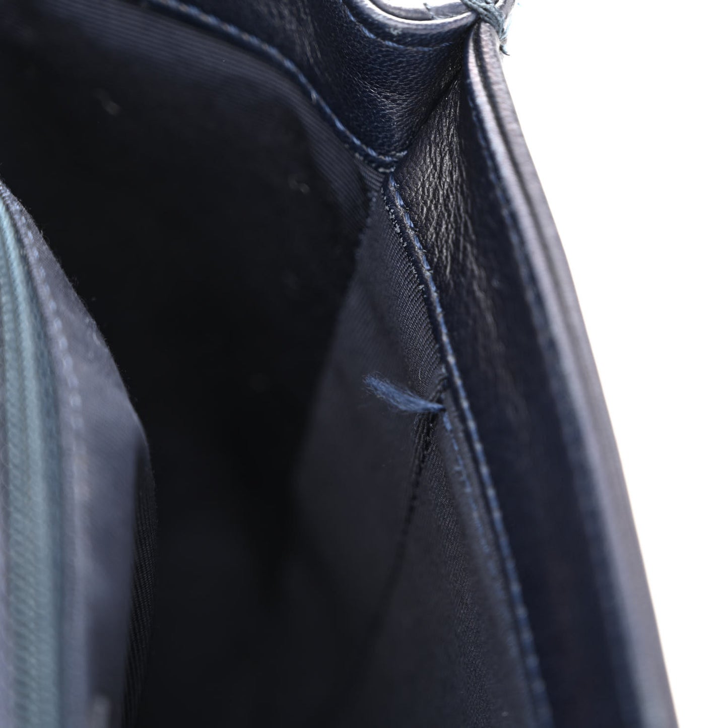 Braided Sheepskin New Medium Boy Flap Navy