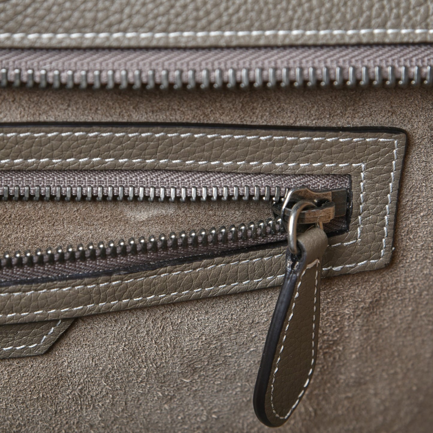 Drummed Calfskin Mini Luggage Souris