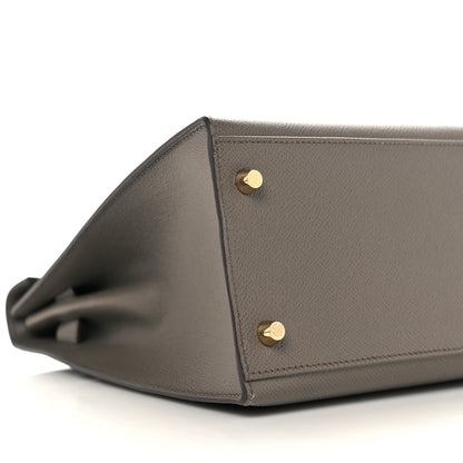 Hermes Epsom Horseshoe Kelly Sellier 32 Etain 7 of 38