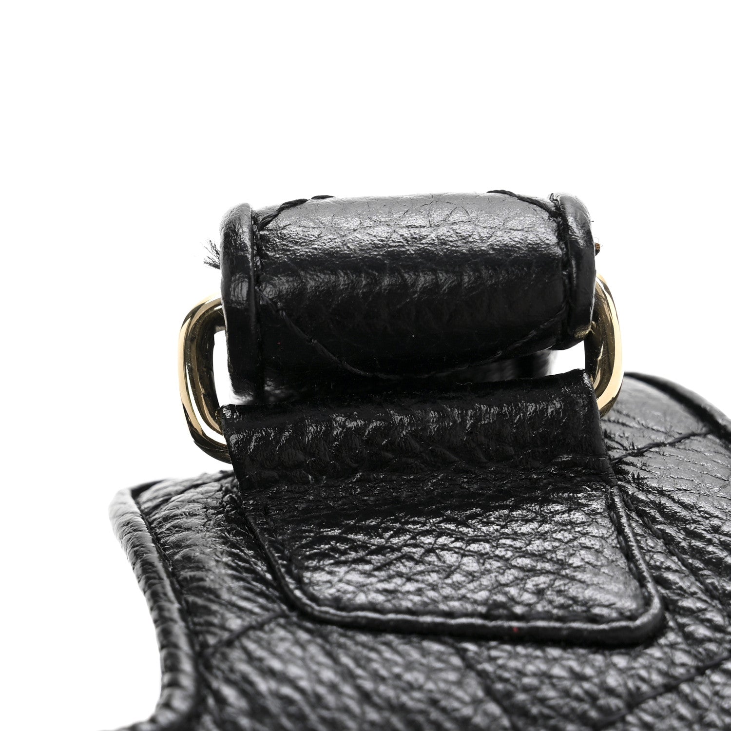 Chanel Grained Calfskin Velcro Dad Sandals 37.5 Black 13 of 14