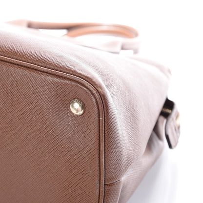 Prada Saffiano Cuir Top Handle Dome Tote Palissandro 12 of 19