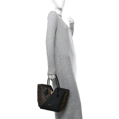 Louis Vuitton Calfskin Monogram Kimono Tote PM Black 2 of 15