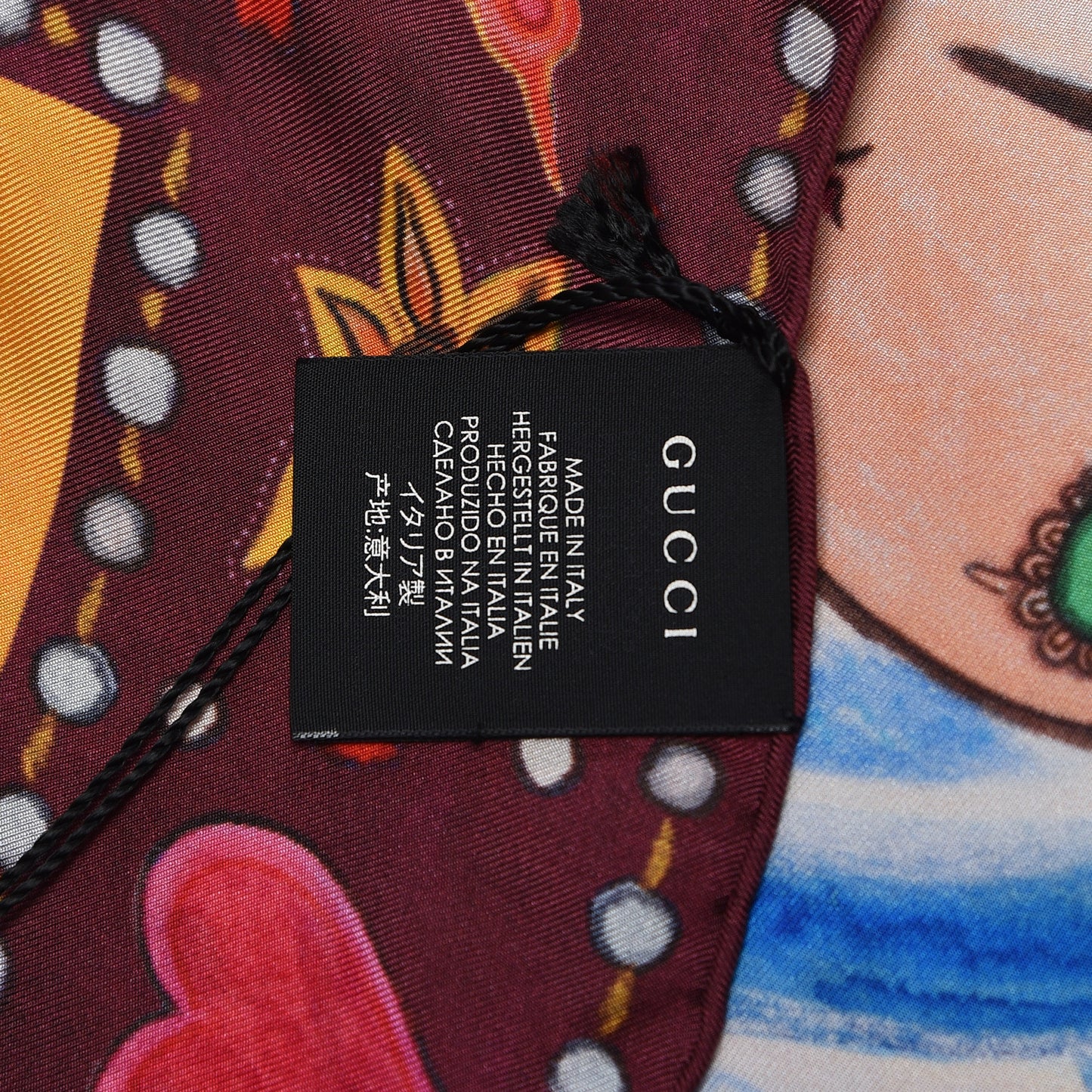 Silk Unskilled Worker Square Scarf Multicolor