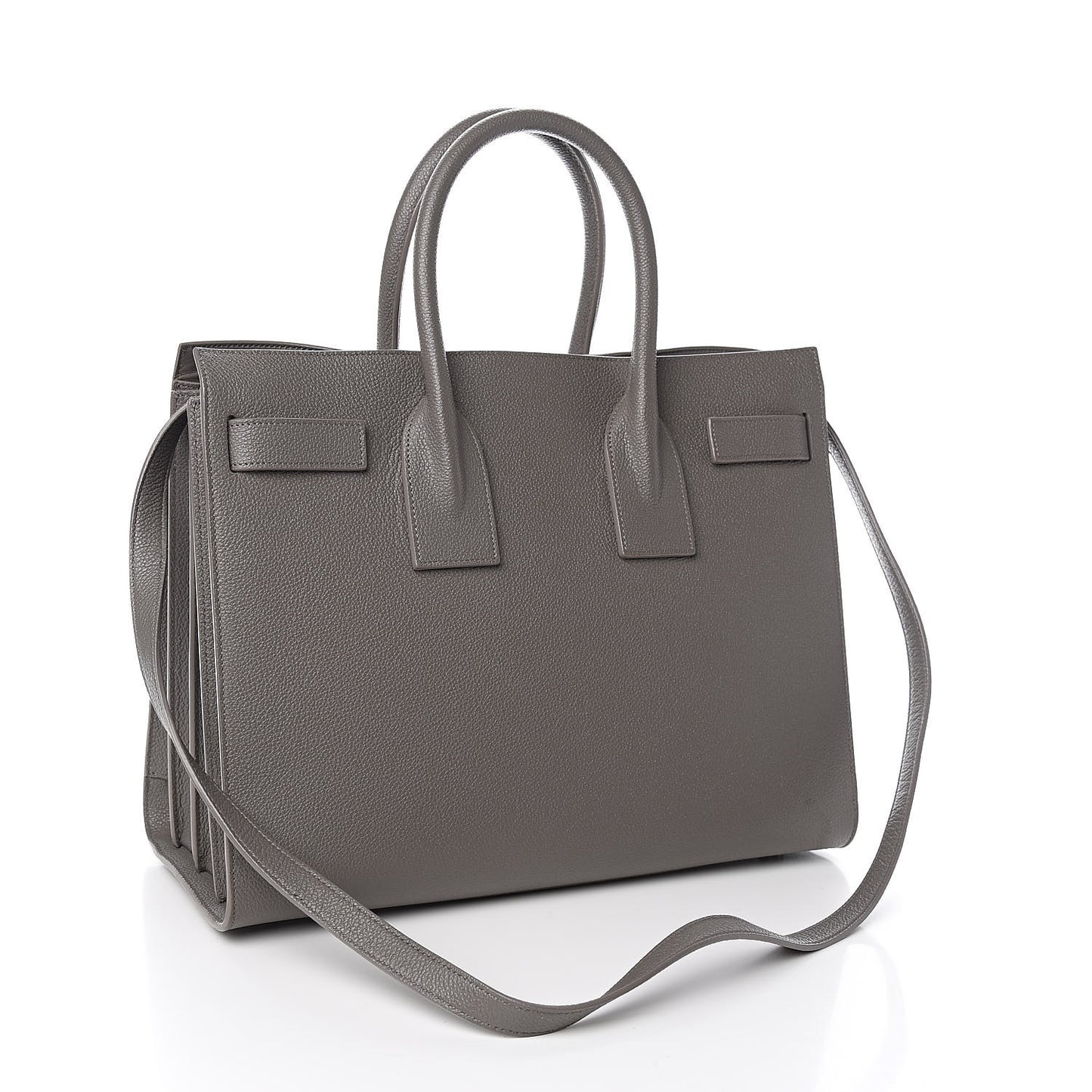 Grained Calfskin Small Sac De Jour Fog