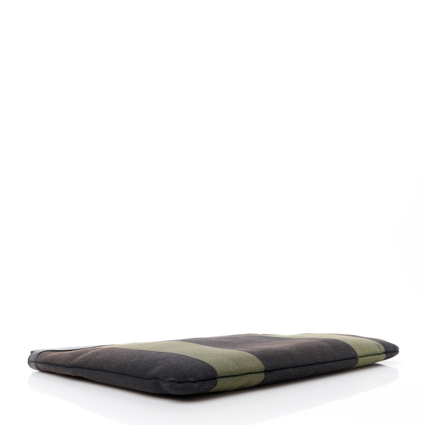 Classic Cotton Canvas Monogram Pouch Black