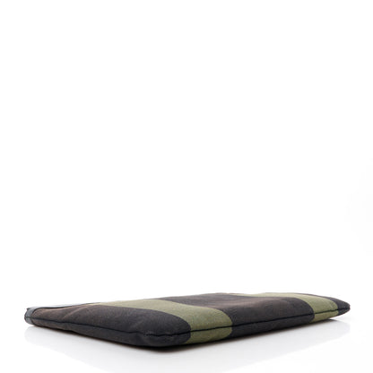Saint Laurent Classic Cotton Canvas Monogram Pouch Black 4 of 9