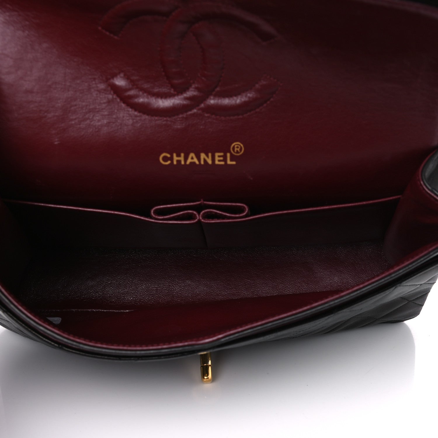 Chanel Lambskin Quilted Medium Double Flap Brown 4 of 11