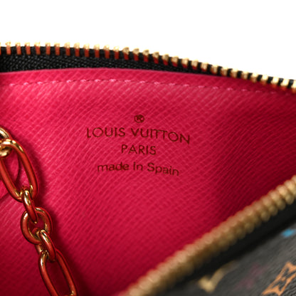 Louis Vuitton Monogram Multicolor Key Pouch Black Grenade 6 of 9