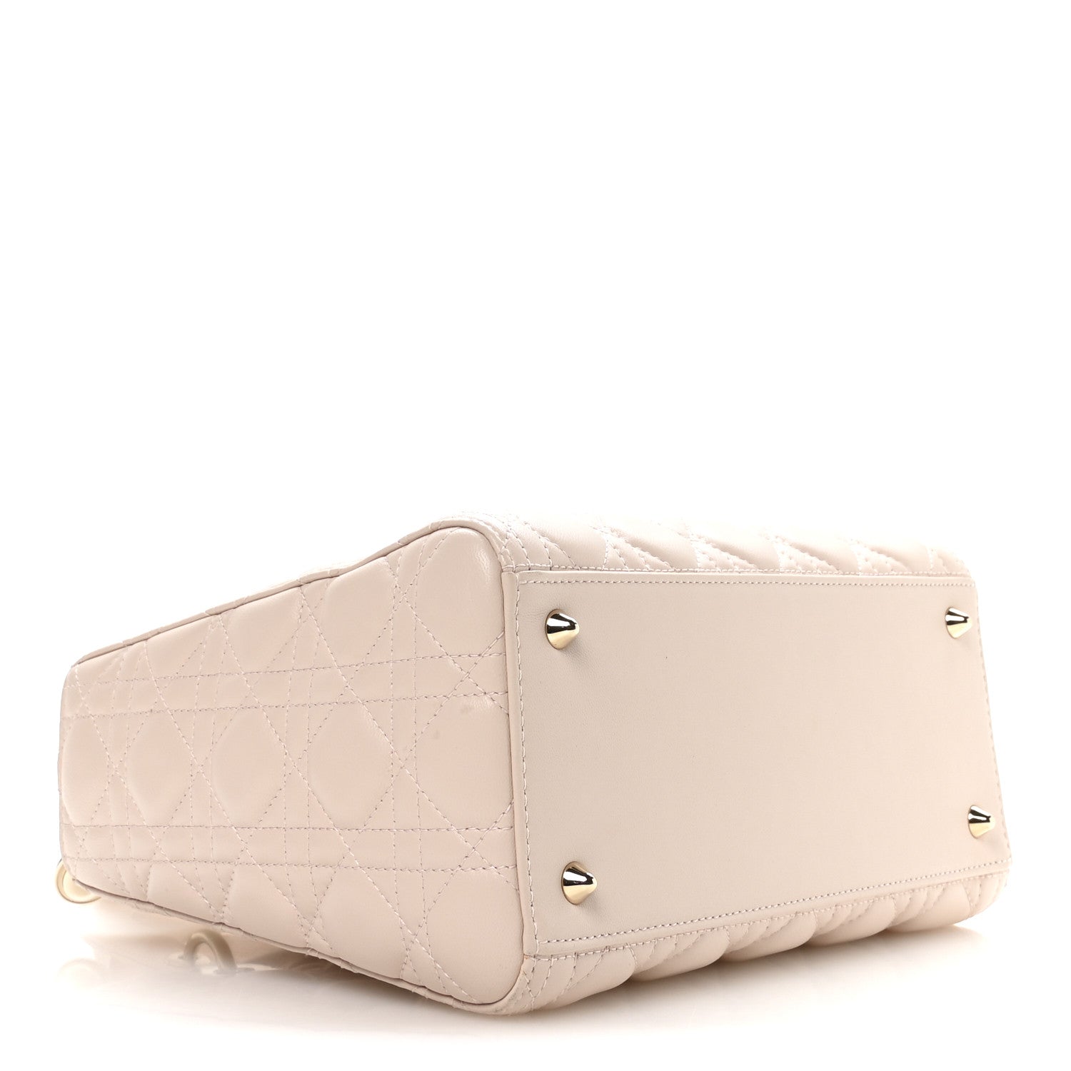 Christian Dior Lambskin Cannage Medium Lady Dior Powder Pink 4 of 10