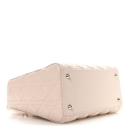 Christian Dior Lambskin Cannage Medium Lady Dior Powder Pink 4 of 10