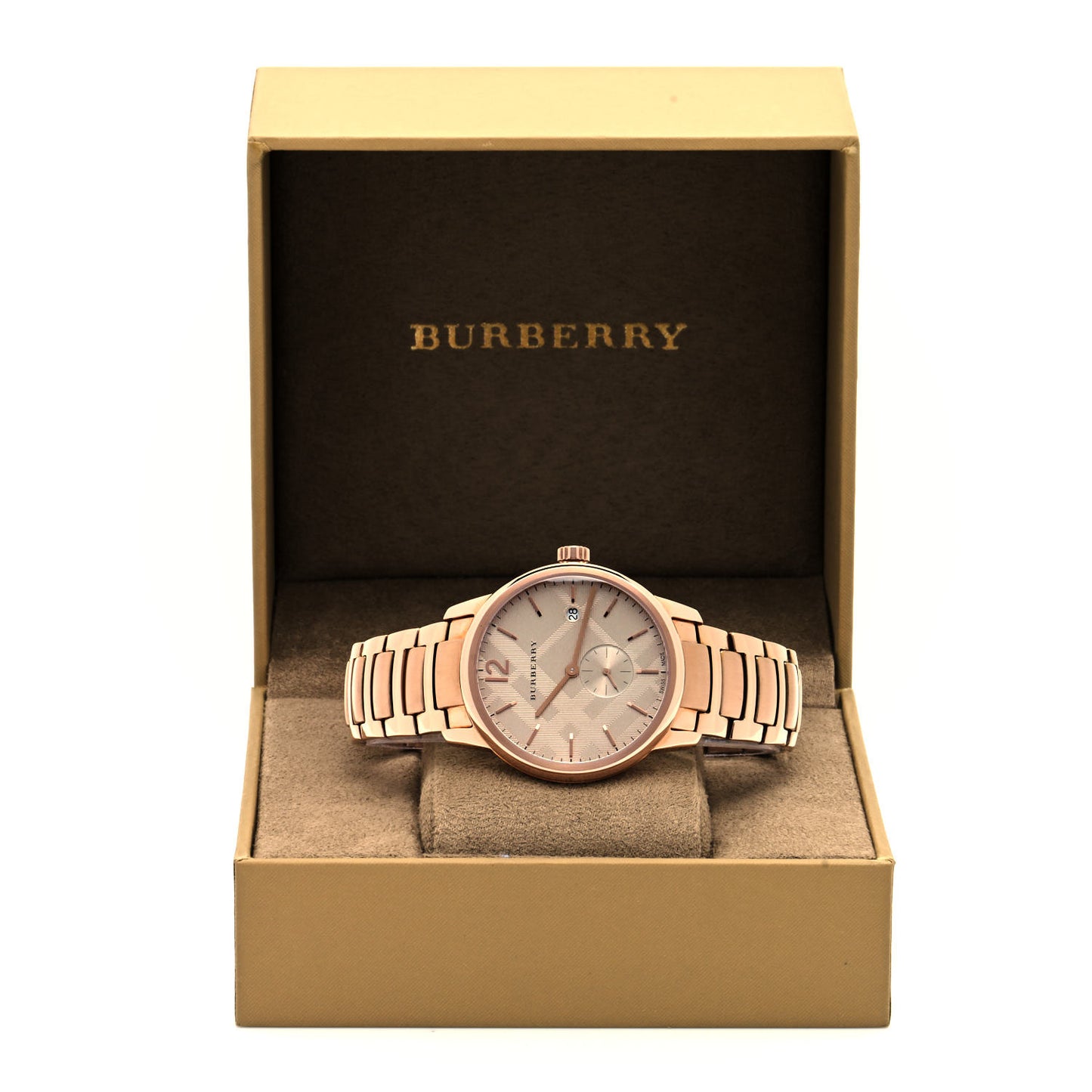 Stainless Steel 40mm Classic Round Quartz Watch Rose BU10013