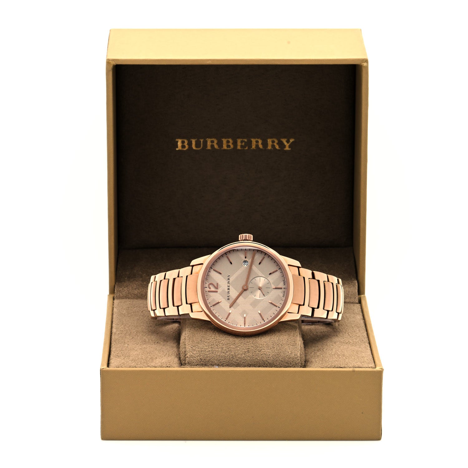 Burberry Stainless Steel 40mm Classic Round Quartz Watch Rose BU10013 5 of 5