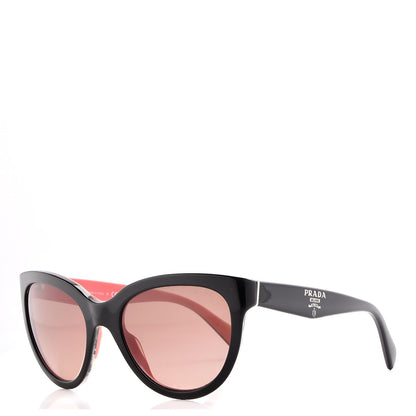 Prada Cat Eye Sunglasses SPR 05P Black Pink 1 of 7