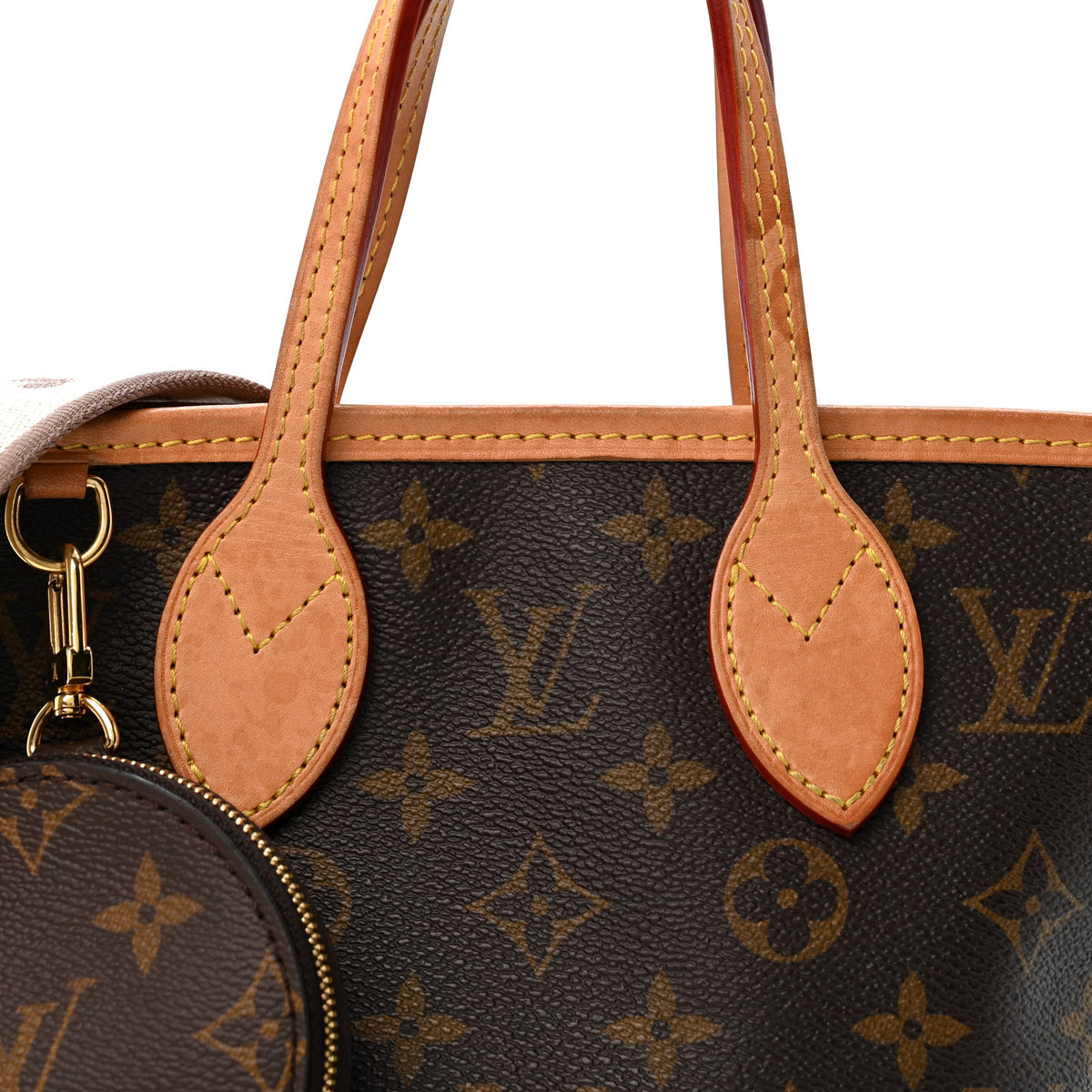 Louis Vuitton Monogram Neverfull BB Beige 7 of 12