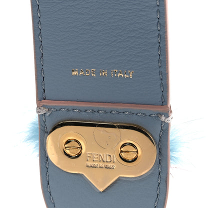 Fendi Calfskin Mink Fur Striped Hypnoteyes Strap You White Bloody Mary Multicolor 5 of 7