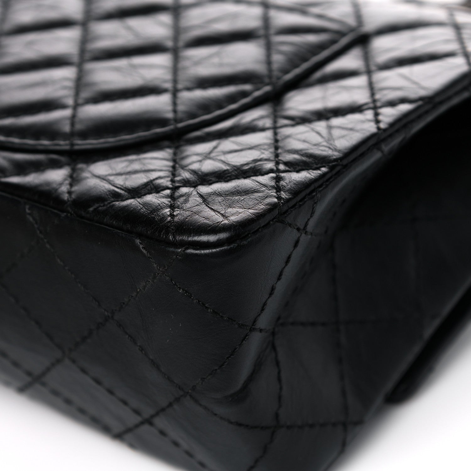 Chanel Aged Calfskin Quilted 2.55 Reissue 225 Flap Black 11 of 16