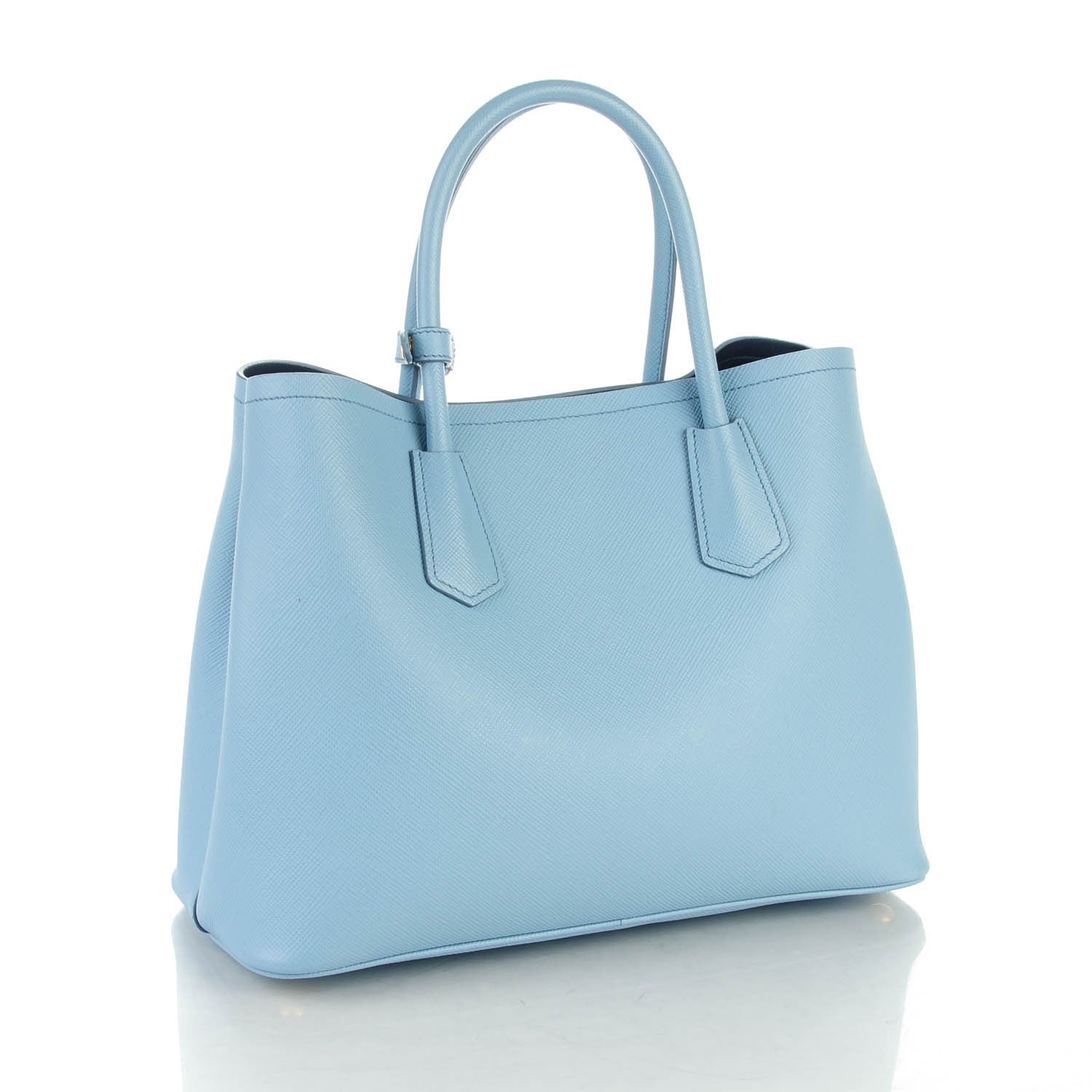 Prada Saffiano Cuir Large Double Bag Astrale 3 of 7