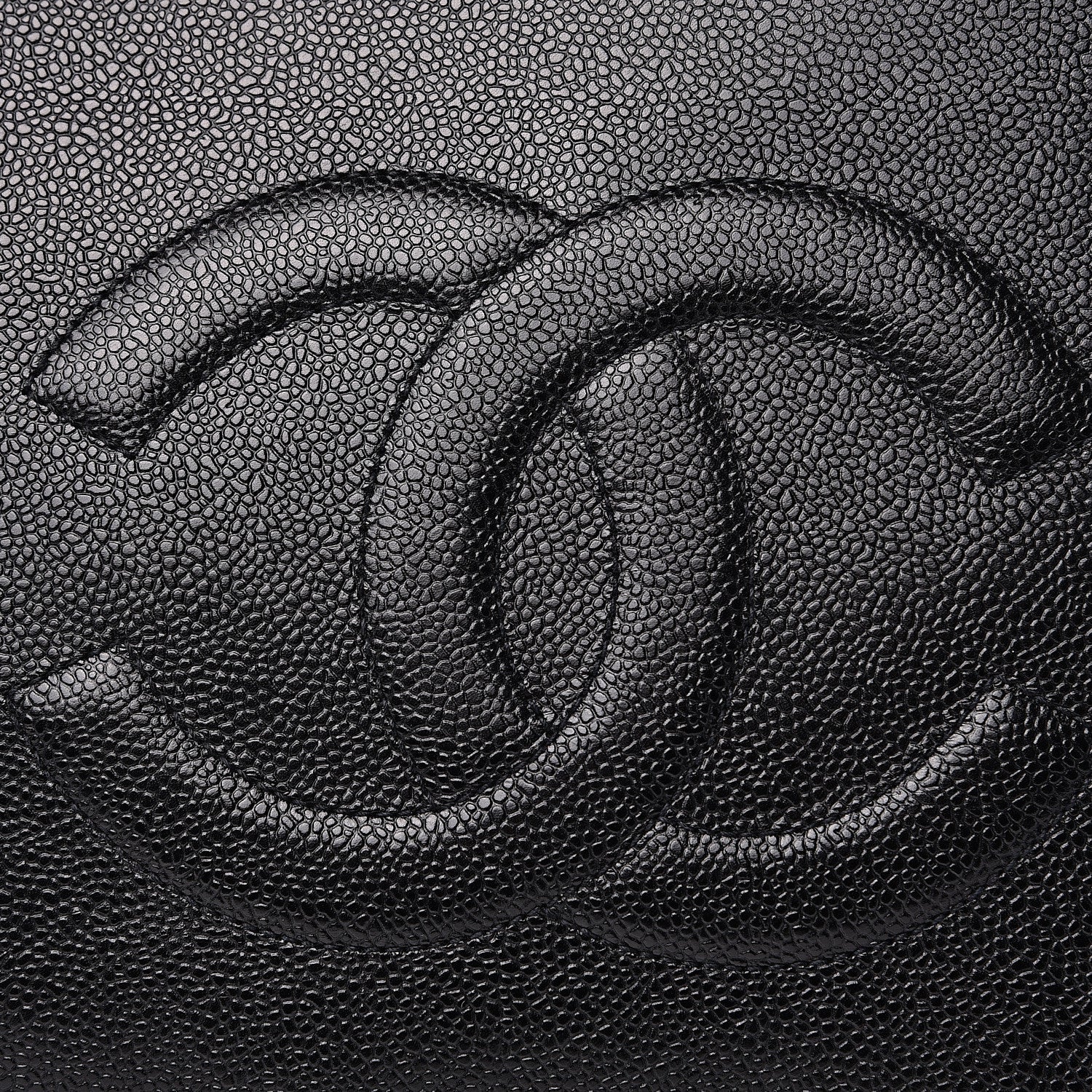Chanel Caviar Large CC Shoulder Bag Black 8 of 8