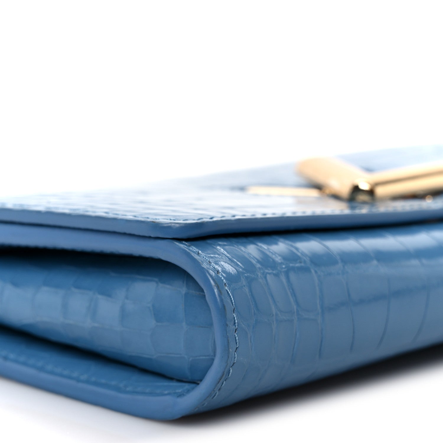 Louis Vuitton Crocodile Twist Chain Wallet Bleuet 9 of 10