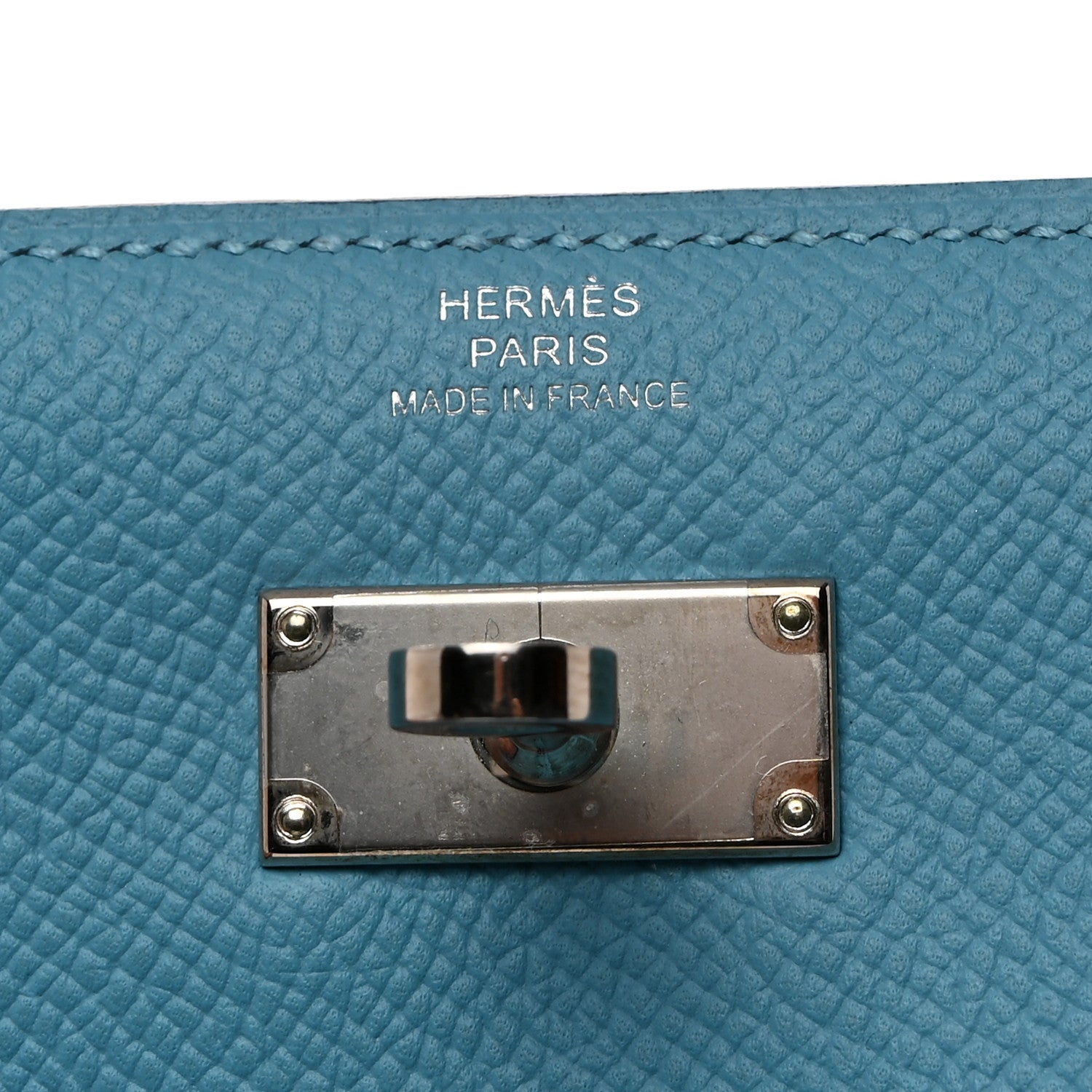 Hermes Epsom Verso Medium Kelly Wallet Bleu Du Nord Rouge De Coeur 6 of 7