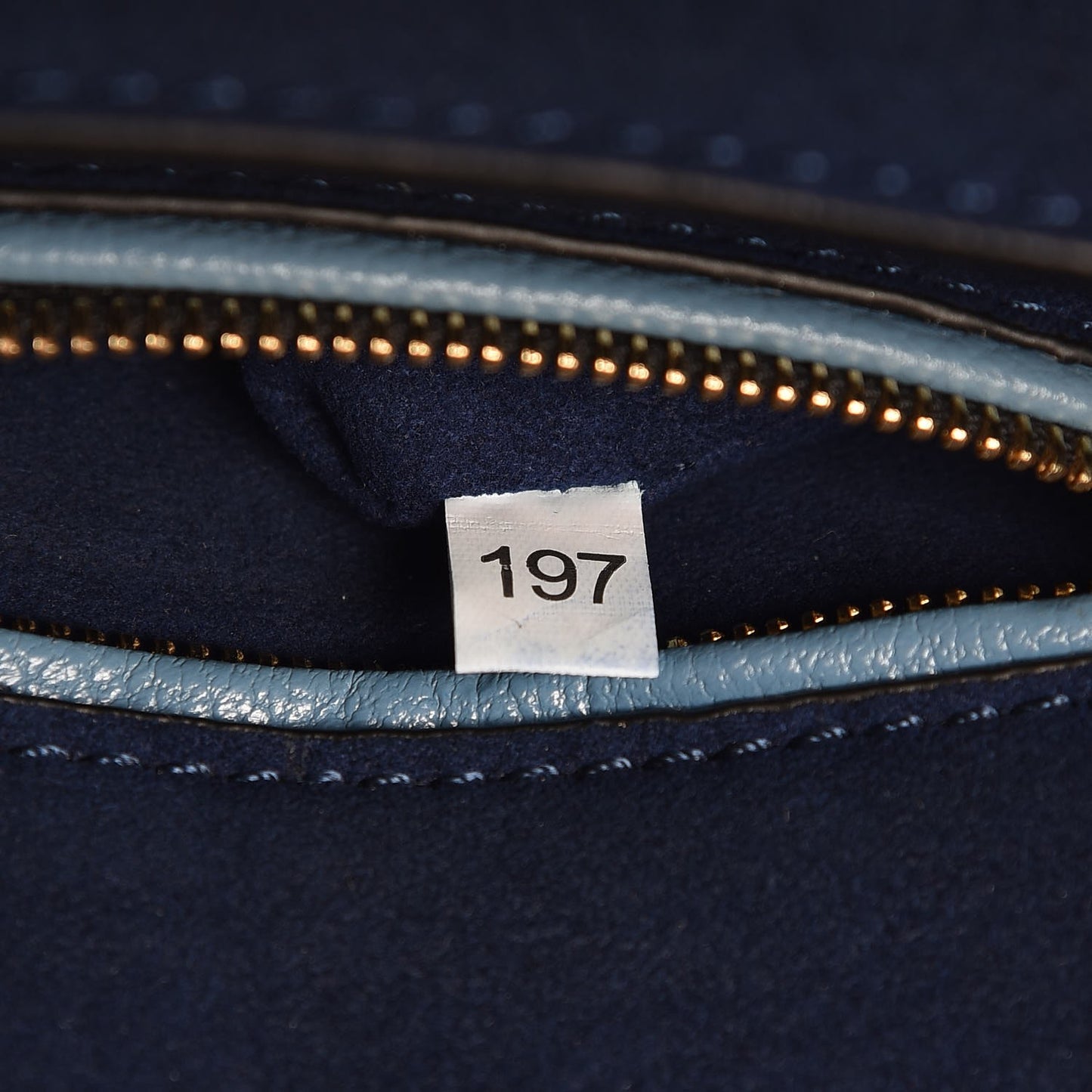 Goatskin Bandoliera Madras Bi-Color Shoulder Bag Cobalto Astrale