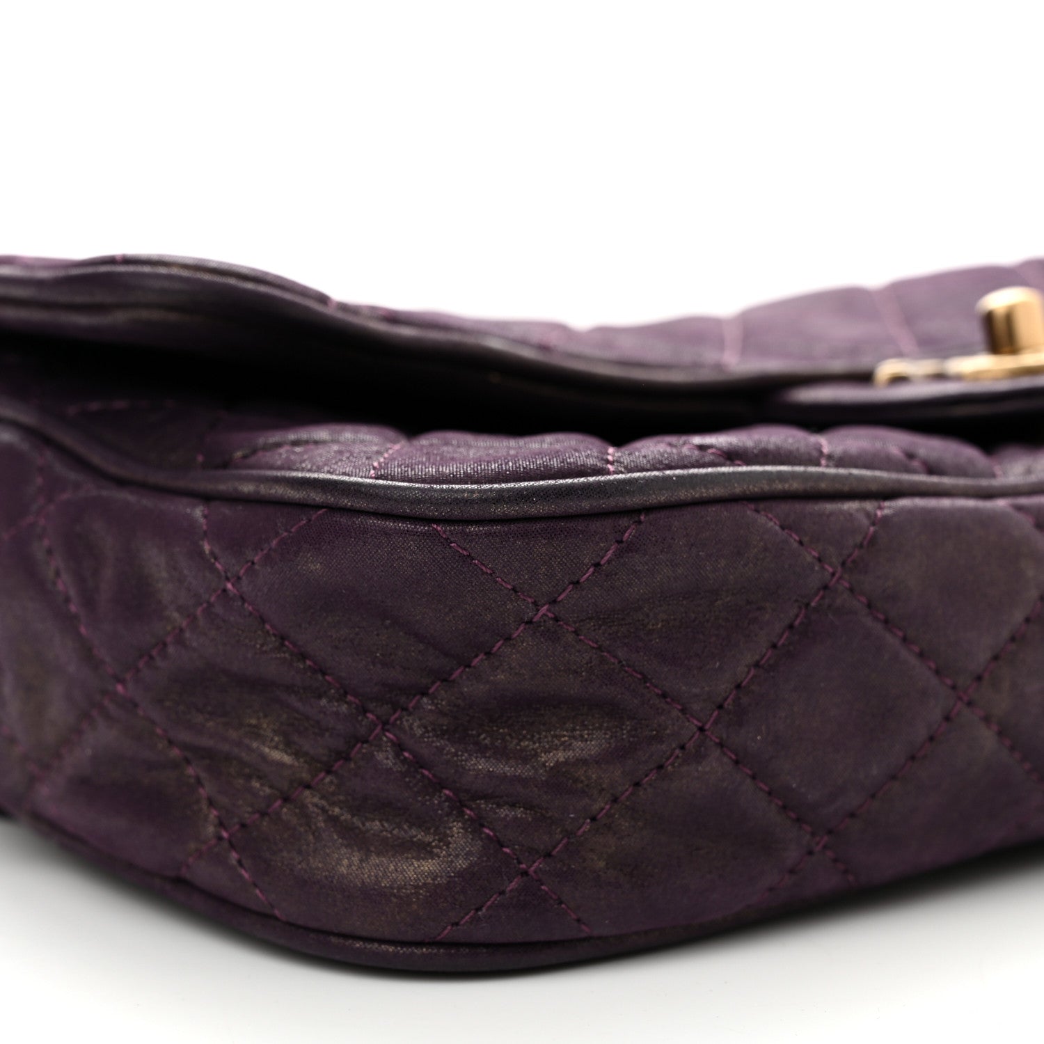 Chanel Iridescent Calfskin Quilted Small Shiva Flap Purple 9 of 11