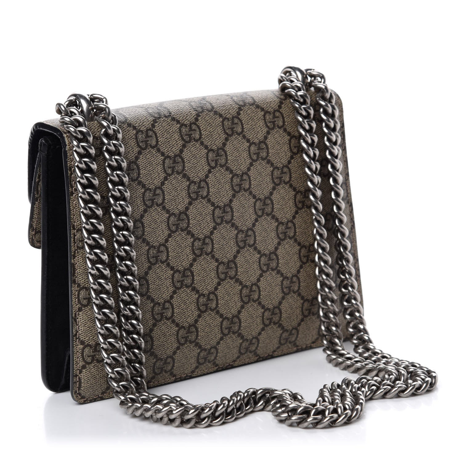 Gucci GG Supreme Monogram Mini Dionysus Shoulder Bag Black 3 of 10