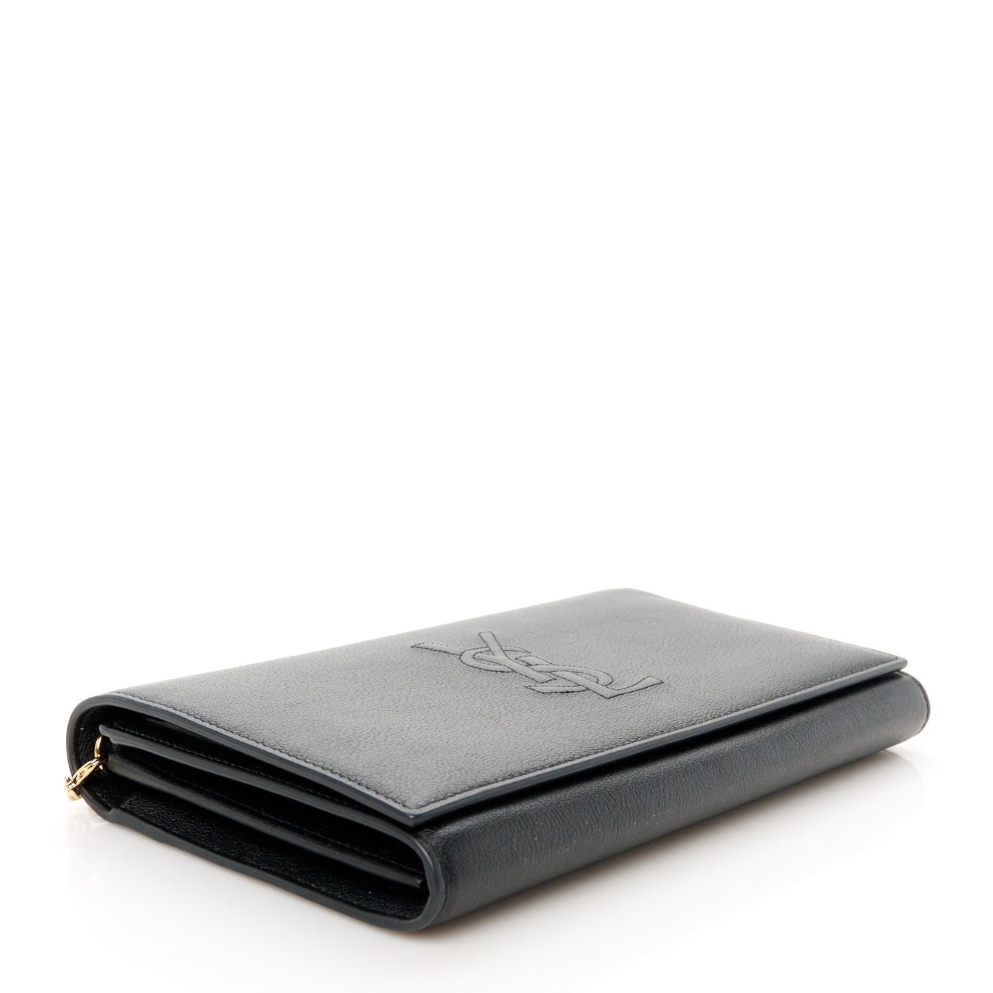 Calfskin Monogram Belle de Jour Chain Clutch Black