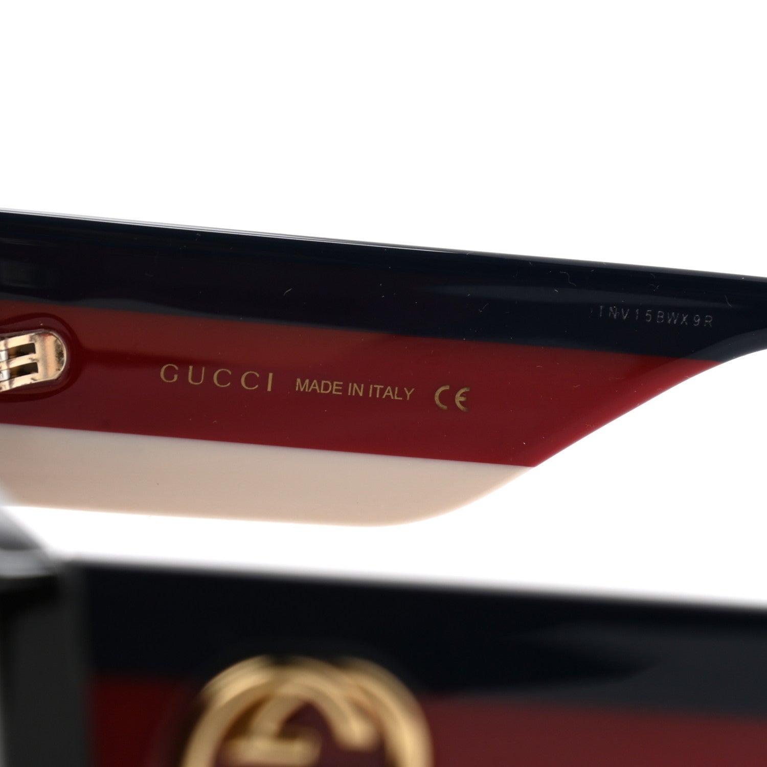 Gucci Acetate Oversized Rectangle Frame Web Sunglasses GG 0275/S Black 7 of 8
