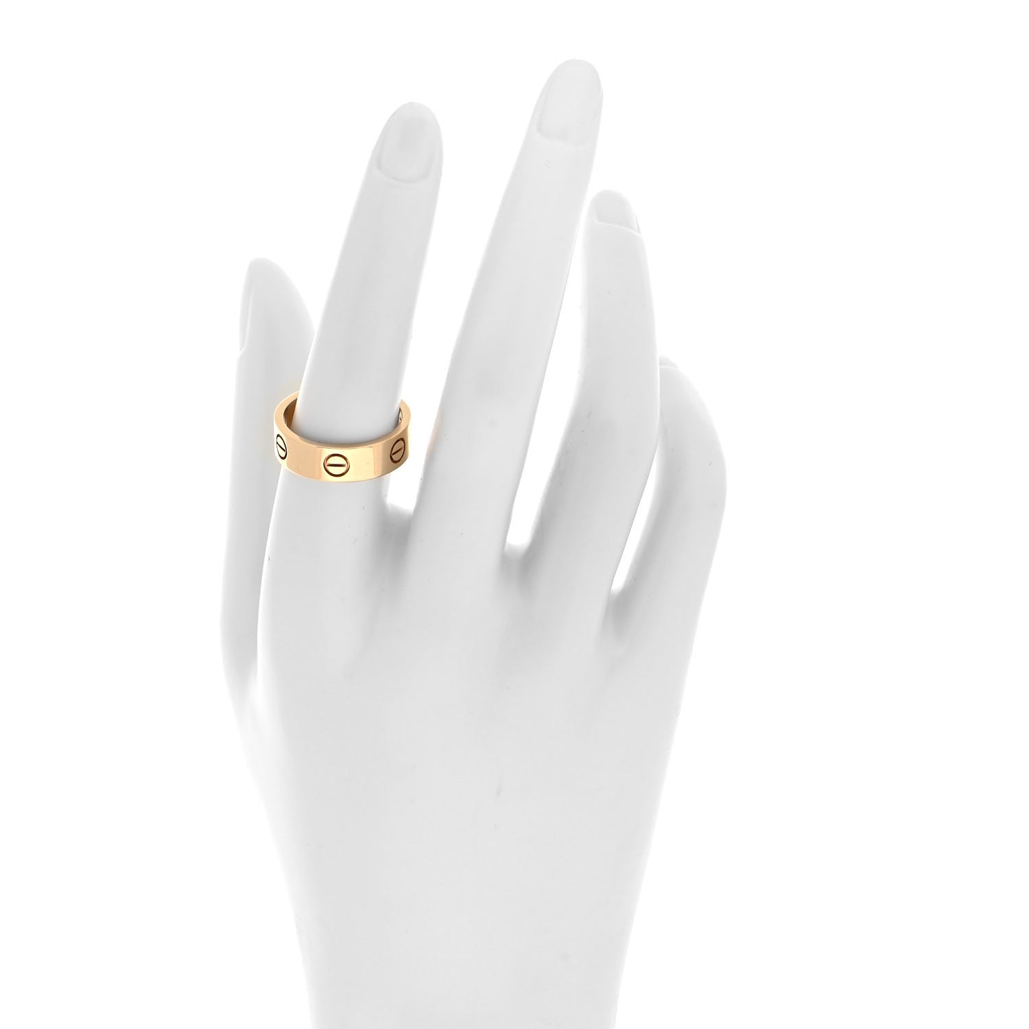 Cartier 18K Yellow Gold 6mm LOVE Ring 57 8 2 of 5