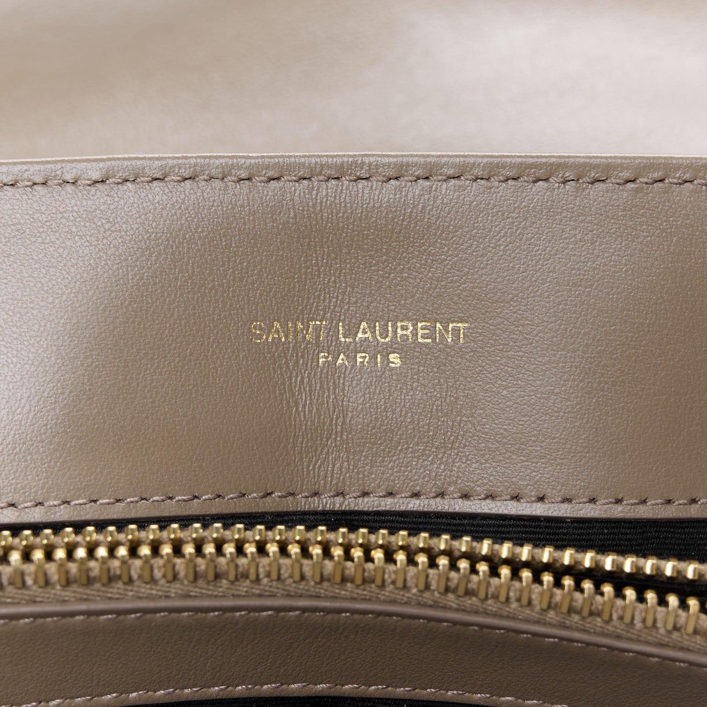 Calfskin Y Quilted Monogram Medium Loulou Chain Satchel Taupe