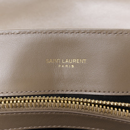 Saint Laurent Calfskin Y Quilted Monogram Medium Loulou Chain Satchel Taupe 6 of 11