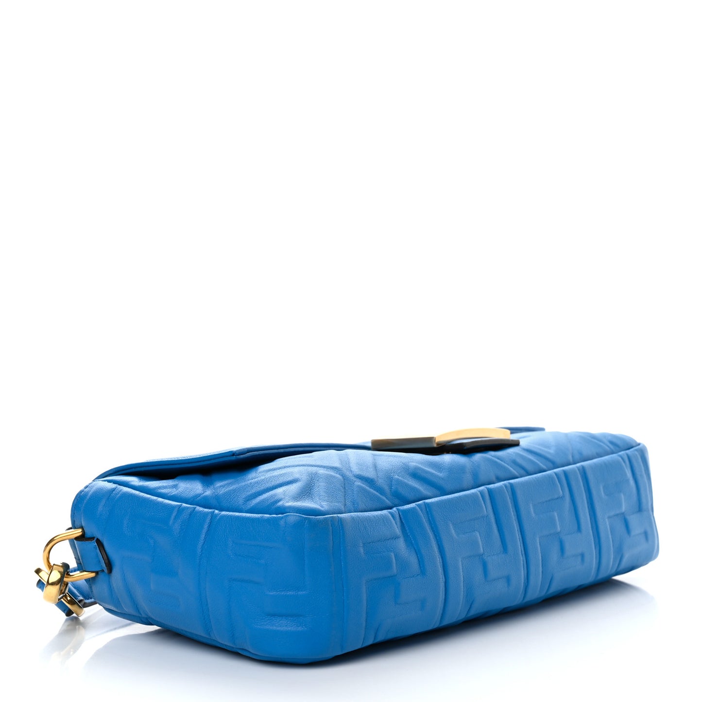 Nappa FF 1974 Embossed Baguette Blue Royal
