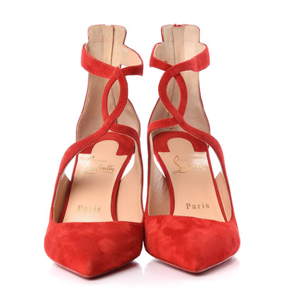 Christian Louboutin Veau Velours Rosas 85 Pumps 37.5 Loubi 2 of 8