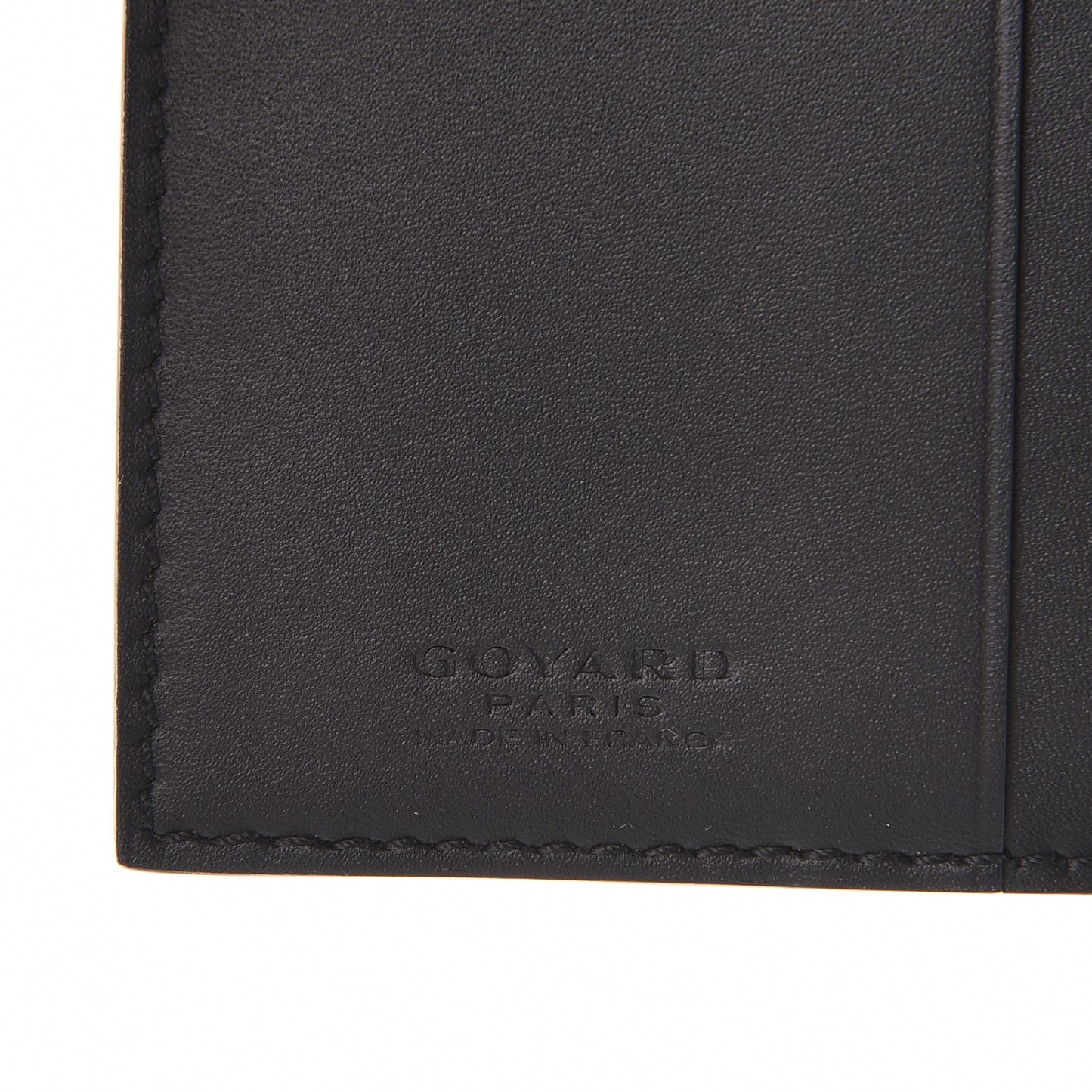 Goyardine Saint Marc Folding Card Case Black