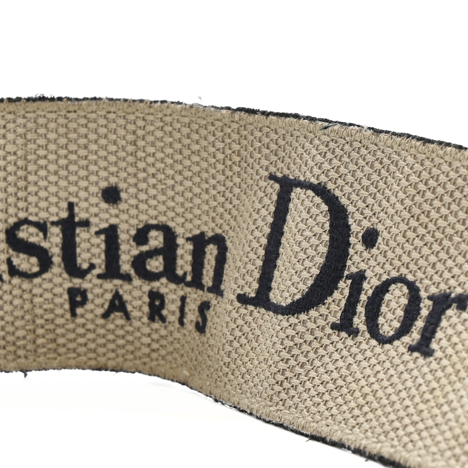 Christian Dior Canvas Embroidered Shoulder Strap Blue 5 of 7
