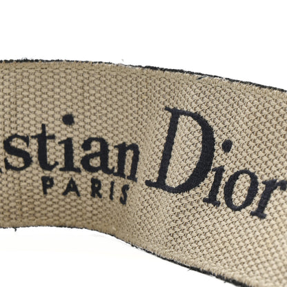 Christian Dior Canvas Embroidered Shoulder Strap Blue 5 of 7