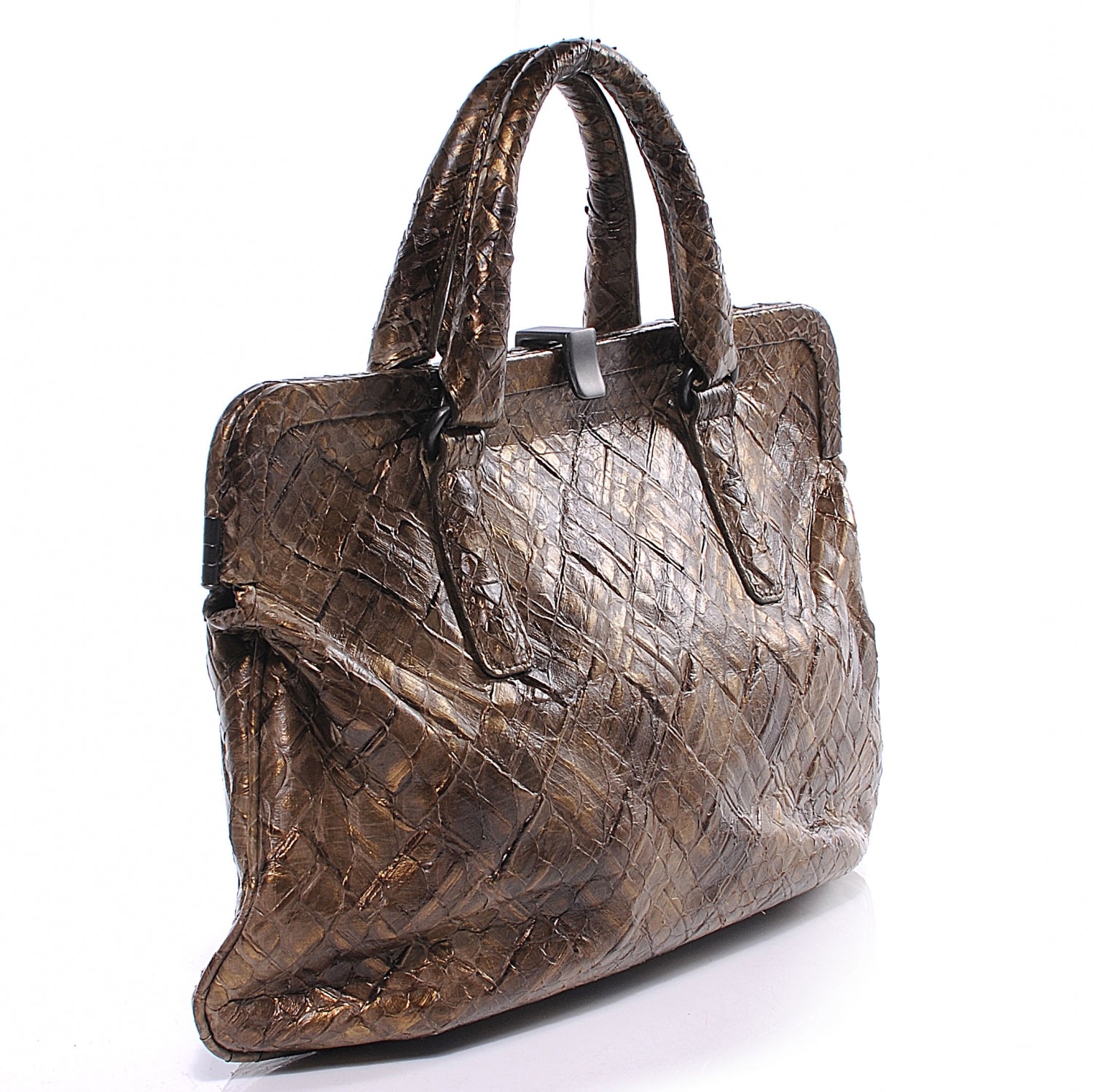 Bottega Veneta Woven Python Frame 9 of 10