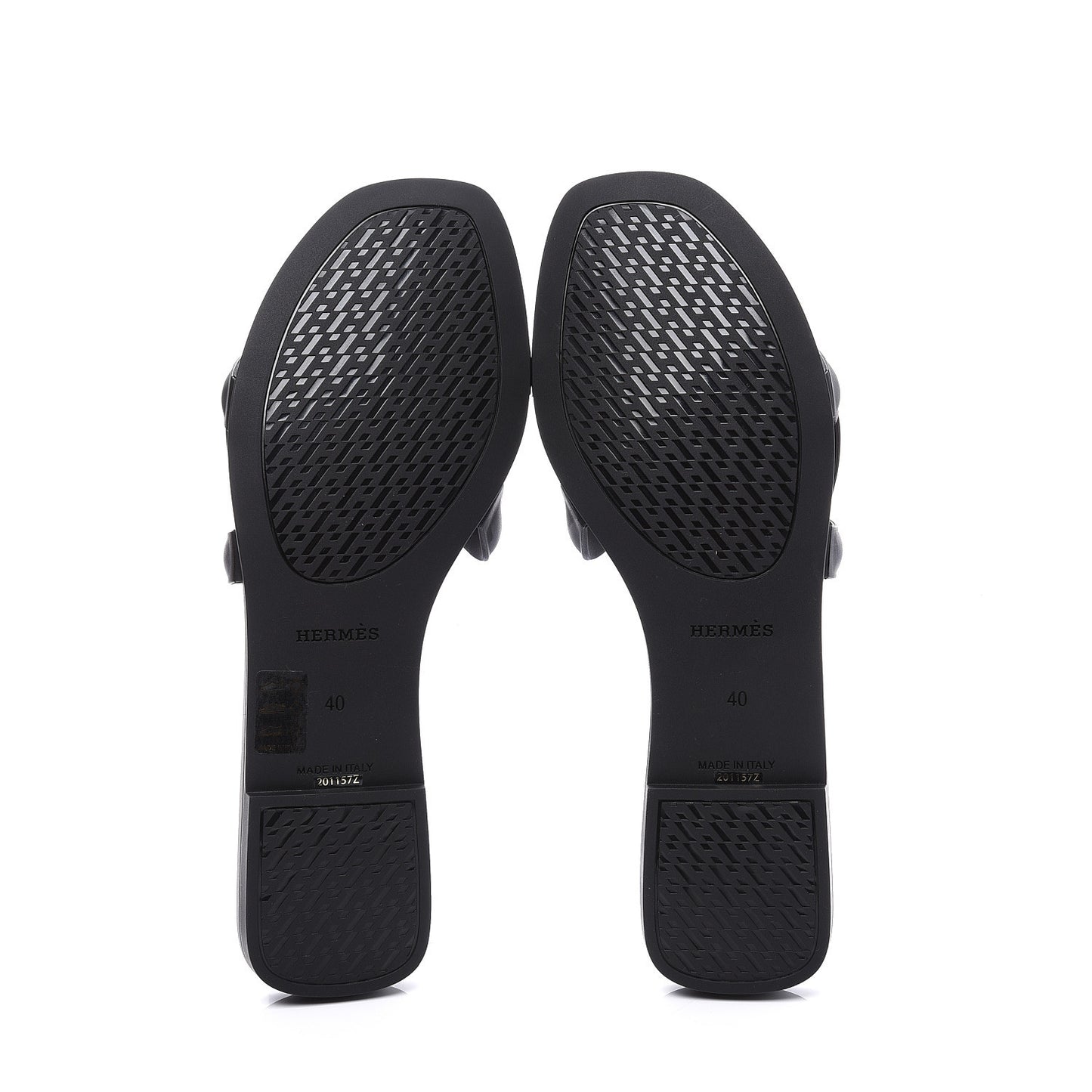Rubber Aloha Sandals 40 Black