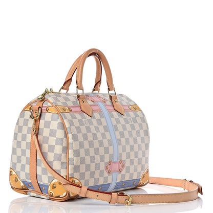 Louis Vuitton Damier Azur Summer Trunks Speedy Bandouliere 30 3 of 12