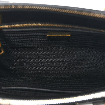 Prada Saffiano Small Galleria Double Zip Tote Black 5 of 12